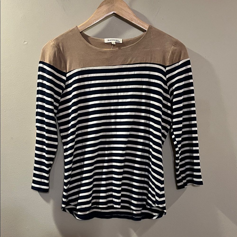 Monteau Striped Blouse